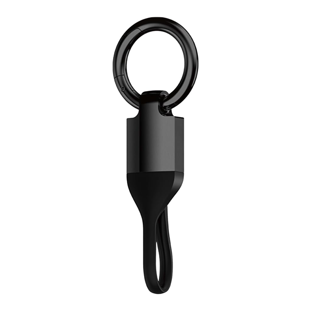 Zibuyu Car Key Chain Ring for Car SUV and Truck featuring Waterproof Metal Design | Sleek Black Secure Key Holder