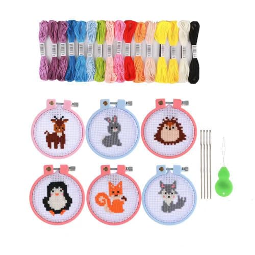 PATPAT® Cute Creatures Embroidery Kit for Kids