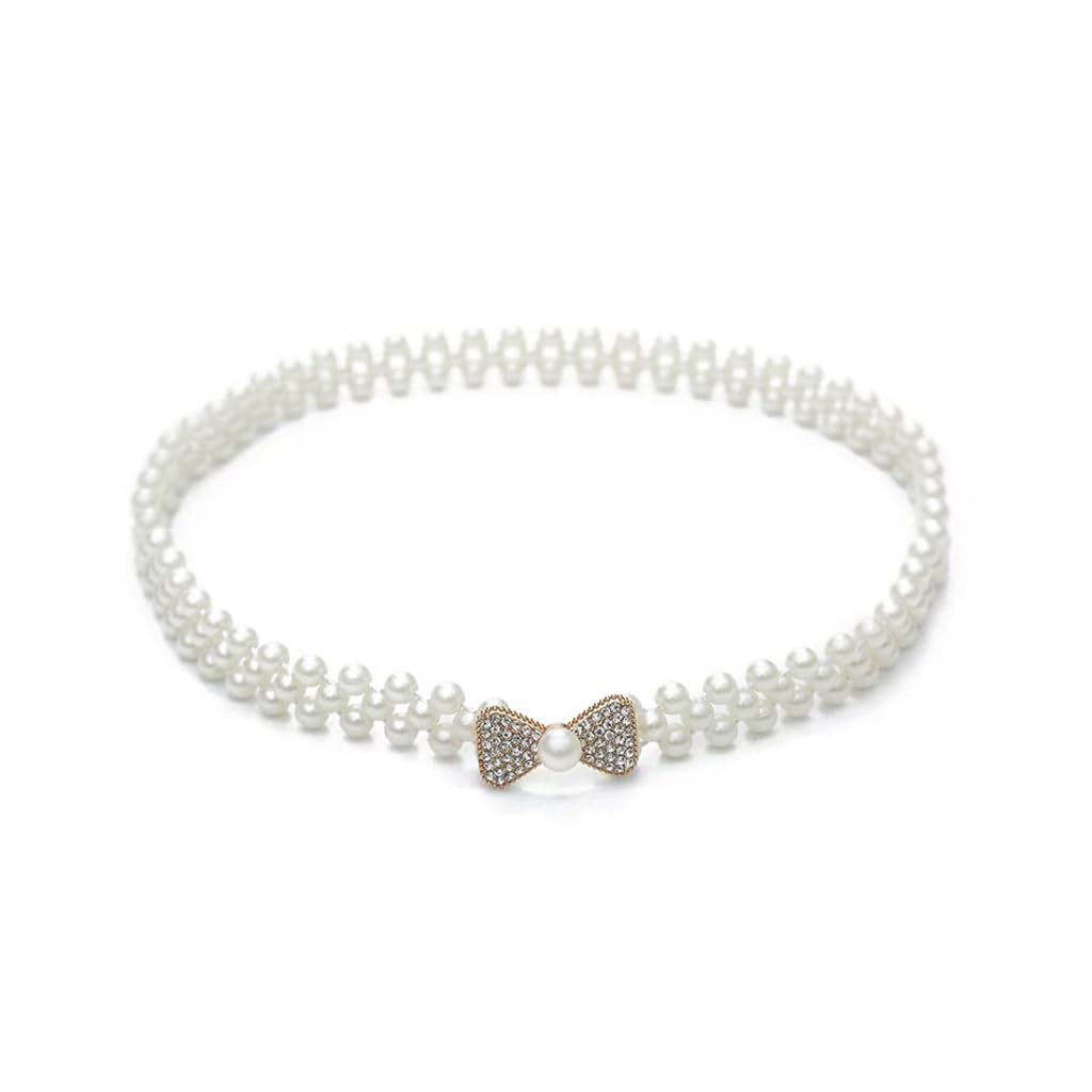 ZIBUYU® Women's Pearl Belt Crystal