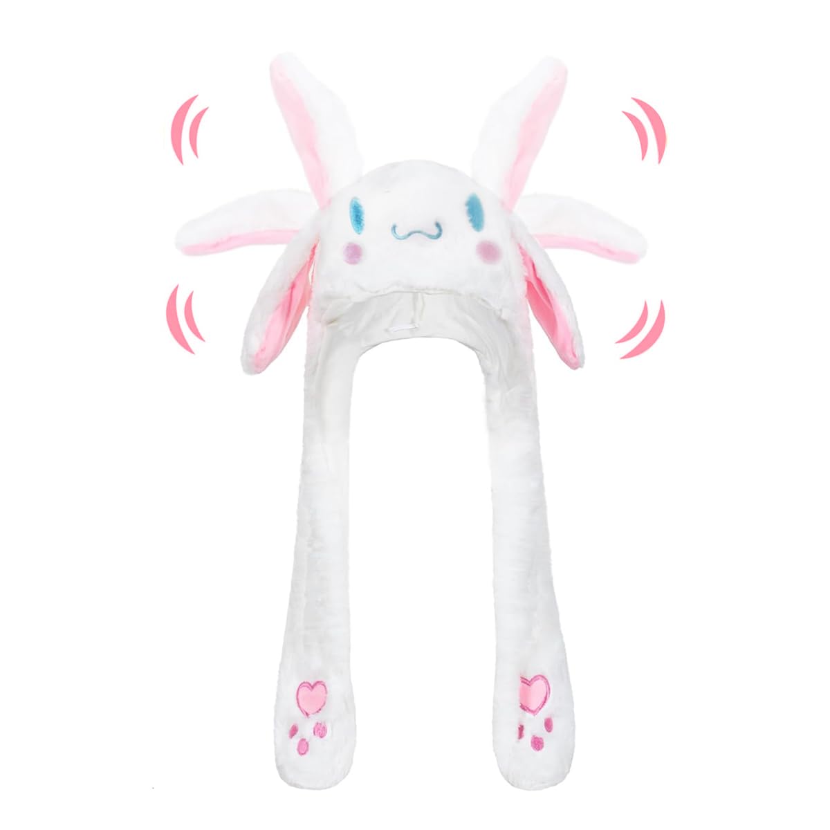 Zibuyu Ear Moving Jumping Hat featuring Cinnamoroll Plush with Fluffy Blue Design for Girls