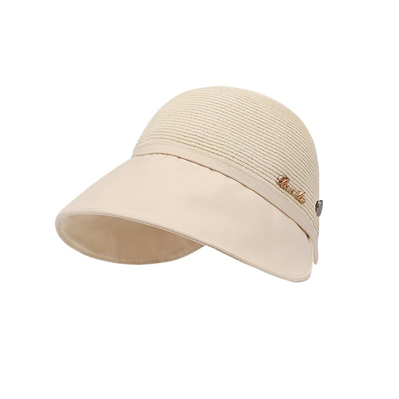 Venzina Straw Hat for Women featuring Wide Brim UPF50+ Sun Protection and Adjustable Fit