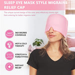 PALAY® Black Sleeping Soft Eye Mask To relief stress and Headache with cool Gel for Men and Women