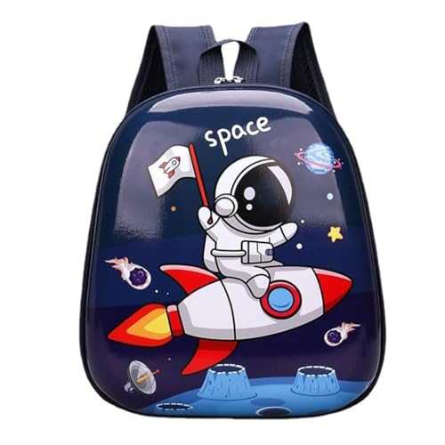 ZIBUYU® Little Kids Toddler Space Backpack, Deep Blue, Lightweight Waterproof School Bag for Boys & Girls Age 1-5, Cute Cartoon Preschool & Travel Backpack, Fits Lunchbox, Toys, Clothes, Snacks, Diapers