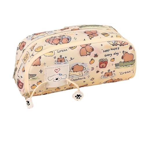 Climberty® Cute Kawaii Pencil Case Pouch Cartoon Pen Box Holder Organizer for Office Workspace Supplies Desk Accessories Travel Essentials Aesthetic Trendy Cool Stuff Gift