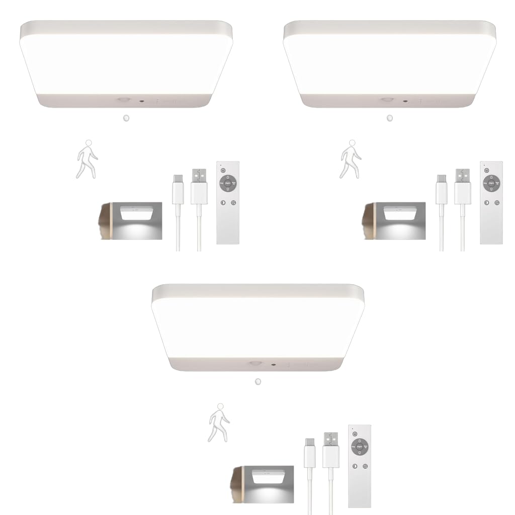 ELEPHANTBOAT Magnetic Wall Lamp for Bedroom and Hallway with 4000mAh Battery | Smart Motion Sensor USB Rechargeable Light