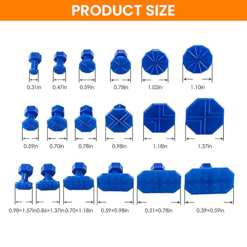 STHIRA® Car Dent Repair Tool Kit T-Bar Puller Includes 54PCS Multi-sized Pulling Tabs Glue Gun Stick Scraper Empty Alcohol Spray Bottle Cloth Wipe