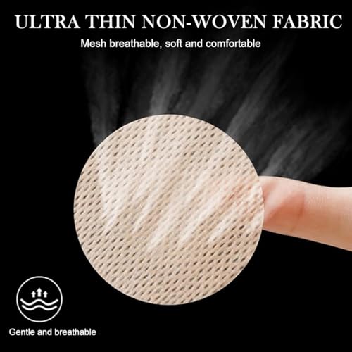 HANNEA® 30-Count Nude Nipple Covers for Men Non-Woven Adhesive Invisible Stick-On Pads for Runners Prevents Chafing and Irritation 2PCS