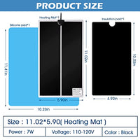 HASTHIP® Resin Curing Machine with Thermal Insulation Silicone Pad, Quick Resin Curing Mat, Faster Resin Solidifying Supplies for Epoxy Resin, Resin Molds(11.4 * 5.9'')