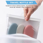 MAYCREATE® 3pcs Travel Bottles for Toiletries, 60ML Refillable Plastic Containers with Lid Small Leak Proof Empty Squeeze Bottles Kit for Toiletries, Cream, Gel, Shampoo, Lotion Dispenser