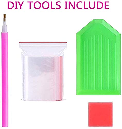 ELEPHANTBOAT Diamond Painting Kit for Home Wall Decor with 12x16 in Canvas | Full Drill 5D DIY Art for Adults and Kids