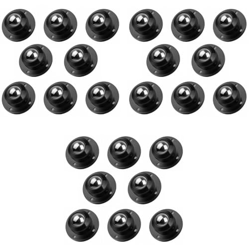 HASTHIP® 24PCS Caster Wheel Self Adhesive 360 Swivel Wheels for Furniture Small Appliance DIY Modification Moving Table Heavy Duty 400Kg Loading Capacity