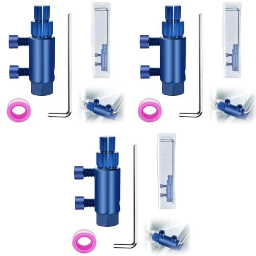 Serplex® Faucet Angle Valve Broken Wire Extractor Adjustable Universal Screw Tool Bolt Remover for 1/2 in and 1 in Stripped Thread Stainless Steel Made 3PCS