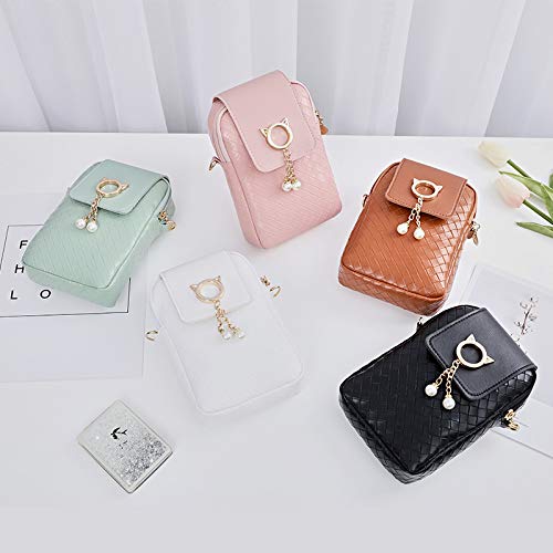 PALAY  Small Cross Body Bag, Multifunction 3 Layer Mini Crossbody Shoulder Bag Phone Purse Armband with Headphone Port for Teens Girls Ladies Women (Multi-color4)