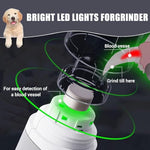 Qpets® 2 in 1 LED Dog Nail Grinder and Clipper USB Cordless Dog Nail Grinder with Manual Nail Cutter Design Low Noise Dog Nail Grinder with 3 Adjustable Speeds