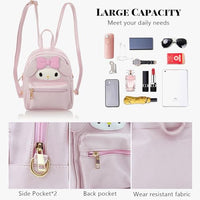 PALAY® Sling Bags for Girls Anime PU Cute Bag Handbag for Girls, Stylish Latest Cosplay Shoulder Bag Backpack with Detachable Shoulder Strap, Popit Bag for Girl Birthday Christmas Gift for Girls, Pink