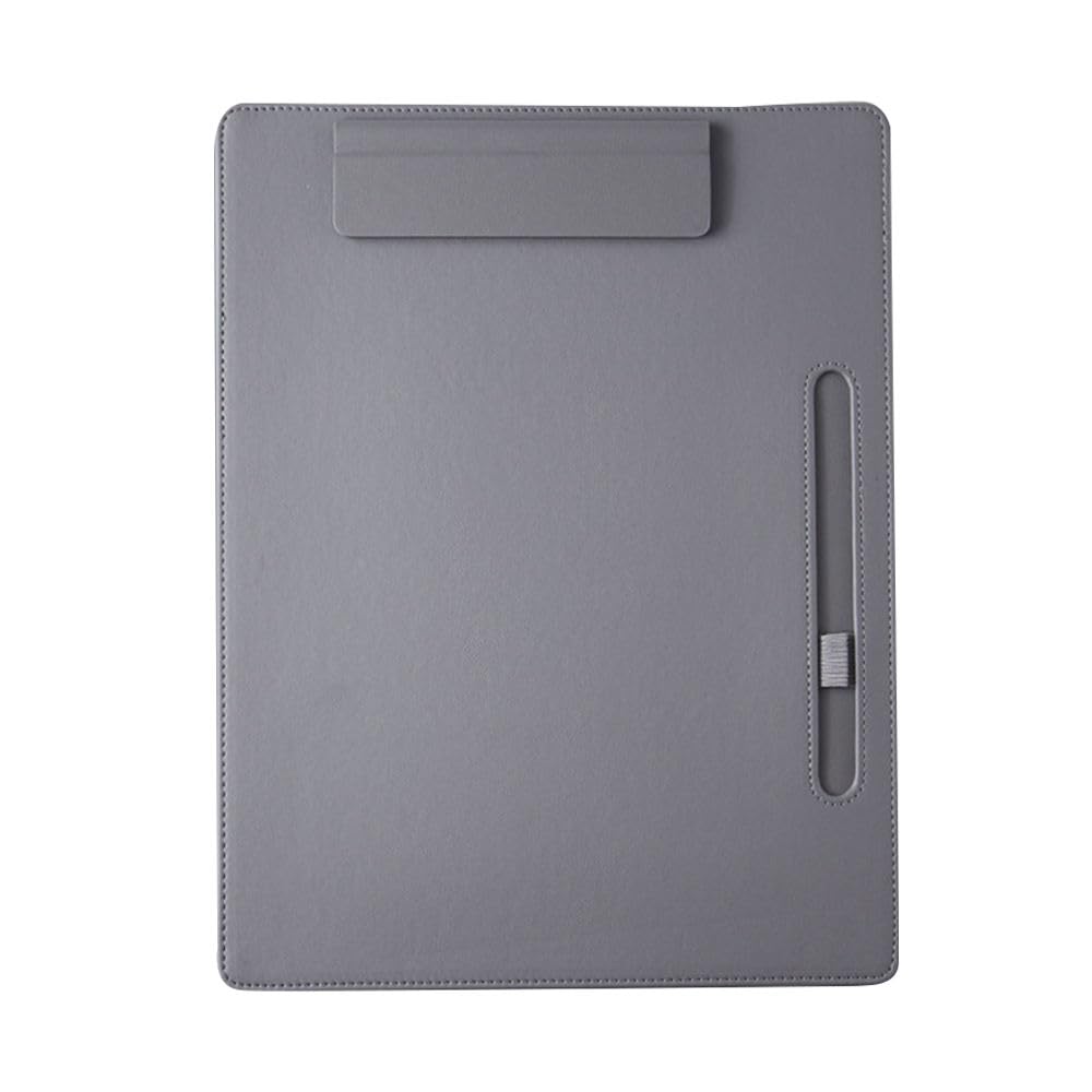 ZIBUYU A4 PU Leather Clipboard for Office and School with Foldable Design and Pen Holder