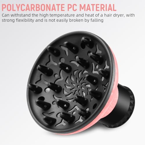 MAYCREATE® Hair Dryer Diffuser Universal Attachment for Blow Nozzles 1.5 to 2.3 inch Diameter Natural Thick Hair 3PCS