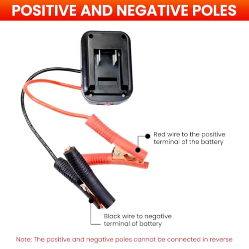 STHIRA® Compact Vehicle Jump Starter Secure 18-21V Power Adapter Converter Reliable Auto Battery Booster Inverter for Trucks RVs Outdoor Trips 2PCS