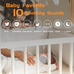 Verilux® White Noise Machine for Baby Sleep 300mAh Aid White Noise Therapy Machine for Baby Kids Adults with 10 Soft Soothing Melody HiFi Adjustable 3 Timer Setting