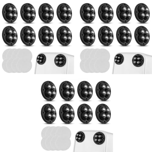 HASTHIP® 24PCS Wheels for Furniture Moving Self-Adhesive Swivel Caster 360° for Kitchen Appliances 30Kg Load Capacity Moving Coffee Maker Cooker Air Fryer