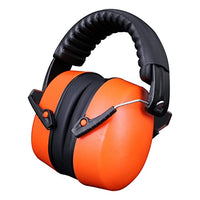 SNOWIE SOFT® Baby Hearing Protection Earmuffs for Baby Sleep Flight Travel, 360° Adjustable Baby Ear Protection Soft Noise Canceling Headphones for Baby Toddler Kids 0-16 Years Old (Orange)