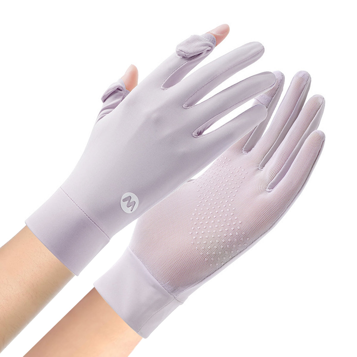 SANNIDHI Hand Gloves for Sun Protection Gloves for Women Bike, UPF 50+ UV Protection Ice Cool Driving Gloves for Women, Breathable Mesh Summer Gloves for Golfing, Sports (Purple)