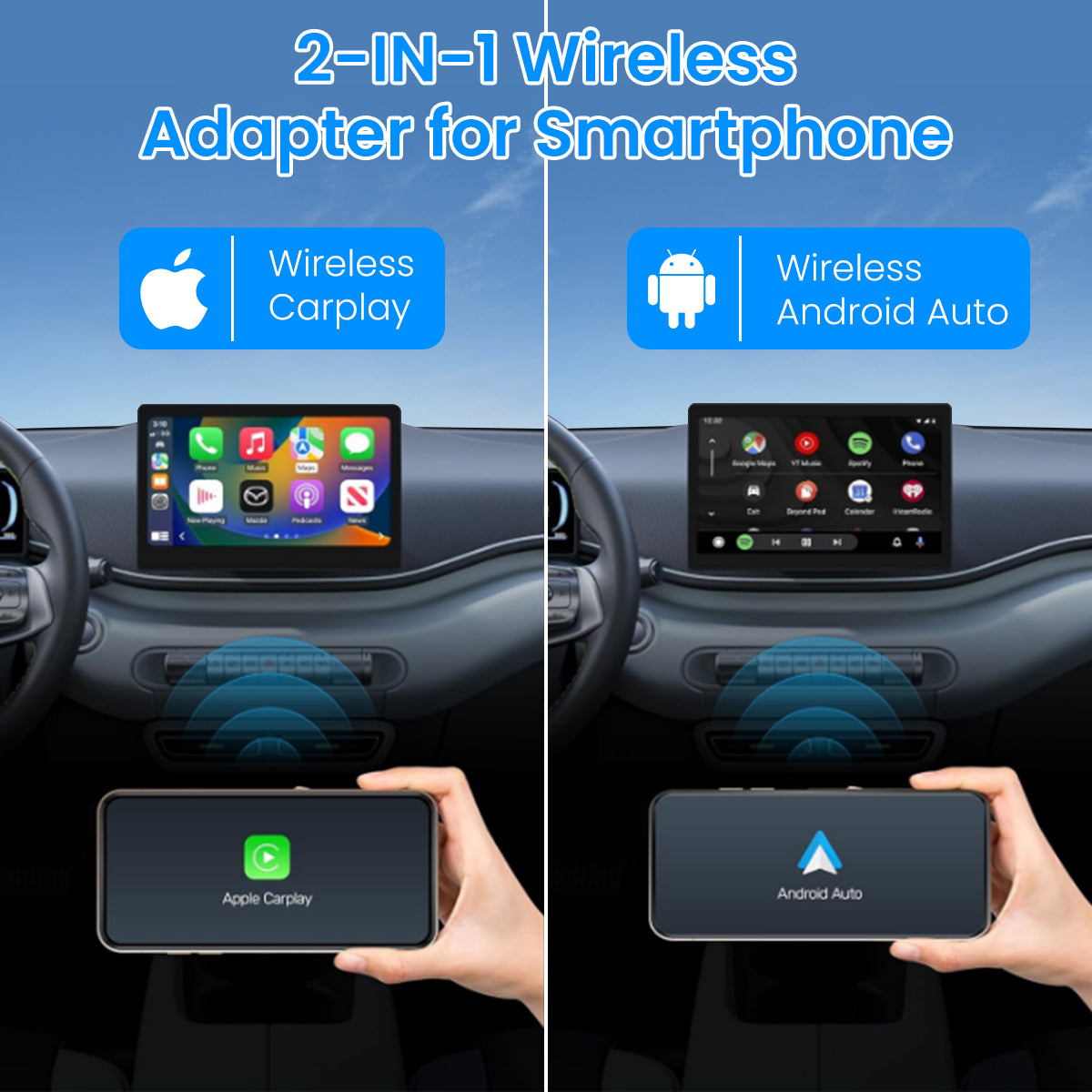 zitronix Wireless Android Auto & Carplay Wireless Adapter
