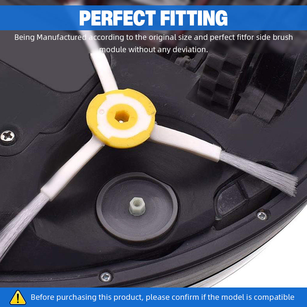 HASTHIP Compatible with iRobot Roomba Replacement Side Brushes for Roomba 500/600/700 Series Universal Side Brushes for 760 770 614 645 650 655 665 671 675 690 692 694 560 595 Models, Pack of 4