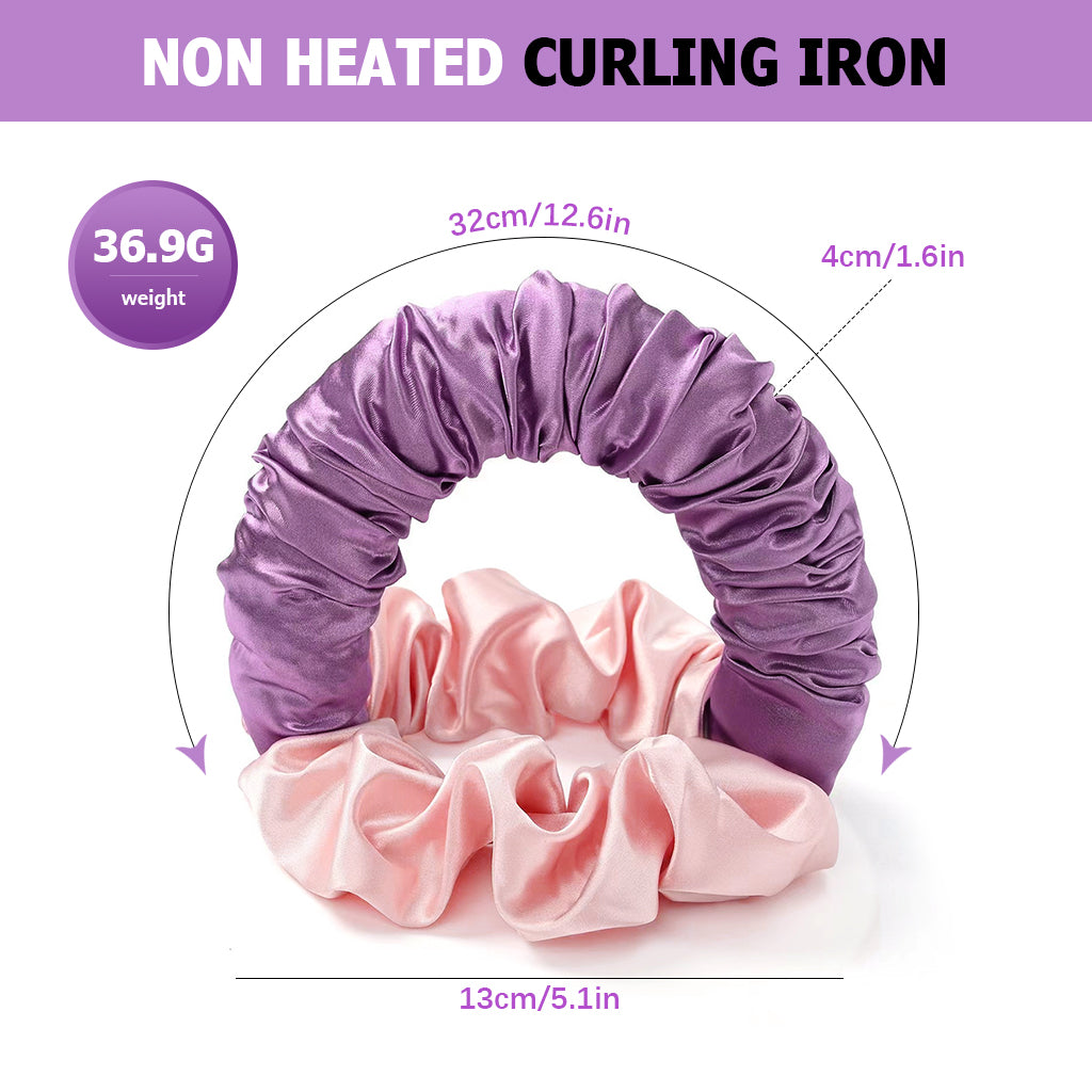 MAYCREATE Heatless Hair Curler, Heatless Curling Scrunchie, No Heat Headband Curler Heatless Hair Curler Rod to Sleep in Overnight Soft Sleep Scrunchie for Women Long Thick Hair