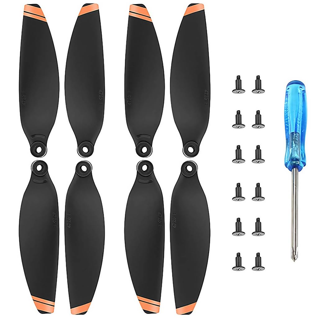 ZORBES DJI Mini 2 Propeller 8pcs DJI Mini 2 Propeller Blades Replacement for DJI Mini 2, Ultral Lightweight Silent Flight Propeller Set with Screwdriver and 12 Screws, No DJI Mini 2