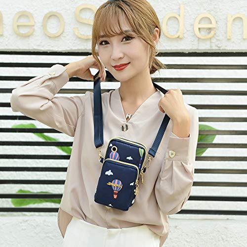 PALAY  Small Cross Body Bag, Multifunction 3 Layer Mini Crossbody Shoulder Bag Phone Purse Armband with Headphone Port for Teens Girls Ladies Women (Multi-color)