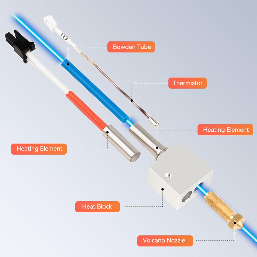 Serplex Replacement 3D Printer Hotend for Anycubic Kobra 2 Series with High Precision & Easy Installation