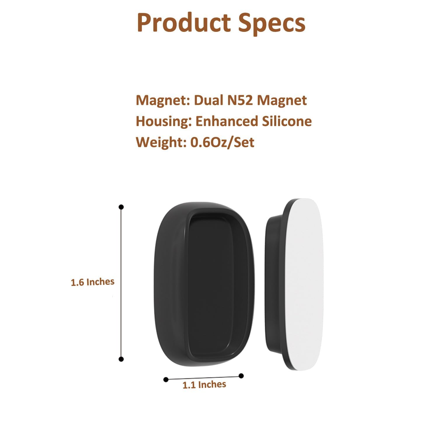 ZORBES Magnetic Wall Mounts for Remotes with Self Adhesive Snap On Design | 5Pcs Set