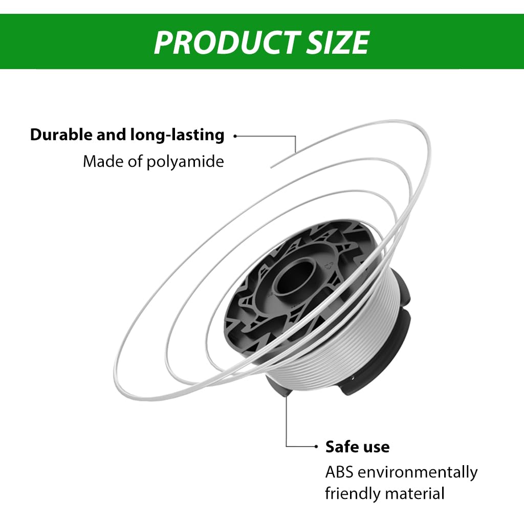 HASTHIP Grass String Trimmer Wire for BLACK+DECKER featuring 30ft Nylon Spool | Easy Setup