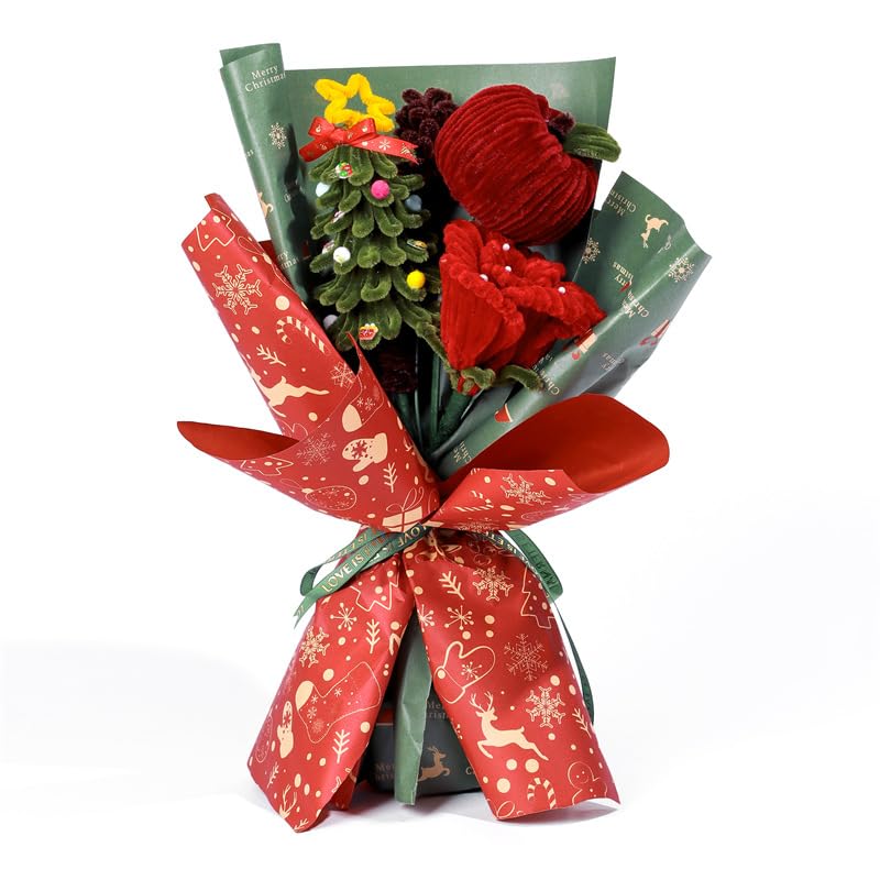 HASTHIP Christmas Pipe Cleaners for DIY Crafts and Decorations 11.8 in | Kids Art Kit