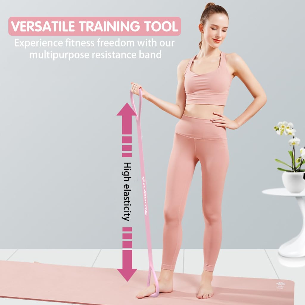 Proberos Fitness Resistance Band for Full Body Workouts featuring Ergonomic Handles and TPE Material | 50cm Portable Exercise Equipment
