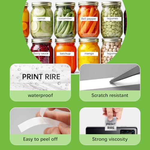 ZORBES® Tze-231 Work with Brother P Touch Tape Refill PTH110 D210 D220 12mm 0.47 Laminated White Compatible for Cube H103w 1180 1280 1890 2040 26.2ft Black on White 2PCS