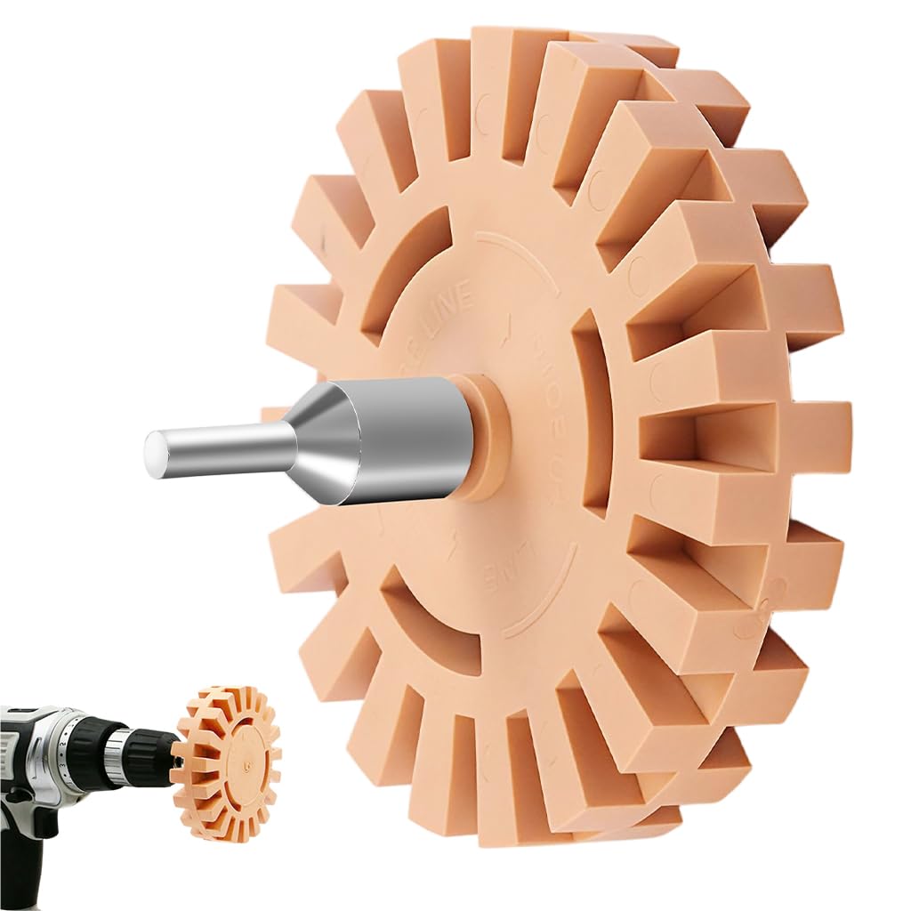 STHIRA 4 in Pneumatic Glue Removal Wheel for Automotive Use featuring Gear Shaped Design