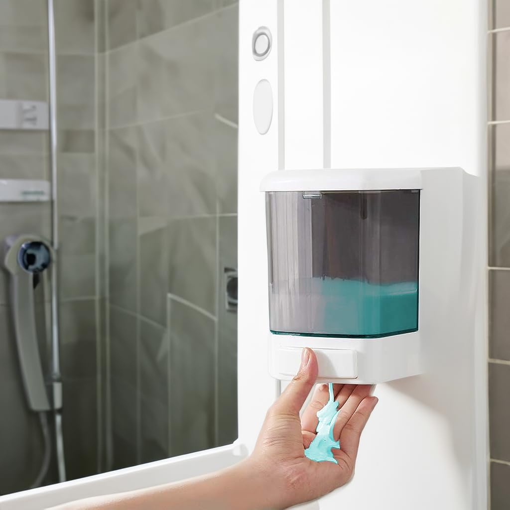 HANNEA Soap Dispenser for Bathroom and Kitchen featuring 1000ml Capacity and Wall Mount | ABS Material