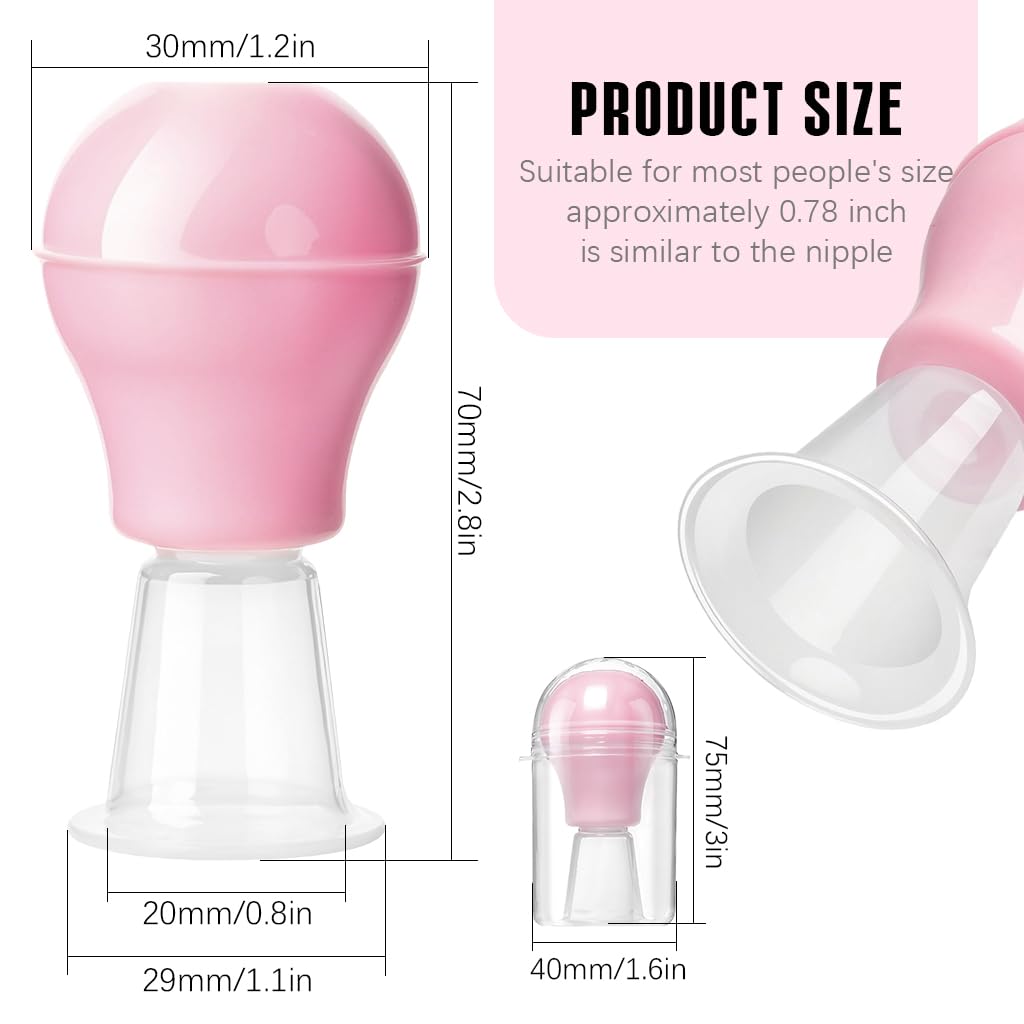 SNOWIE SOFT Inverted Nipple Protractor for Breastfeeding with Silicone Suction | Pack of 2