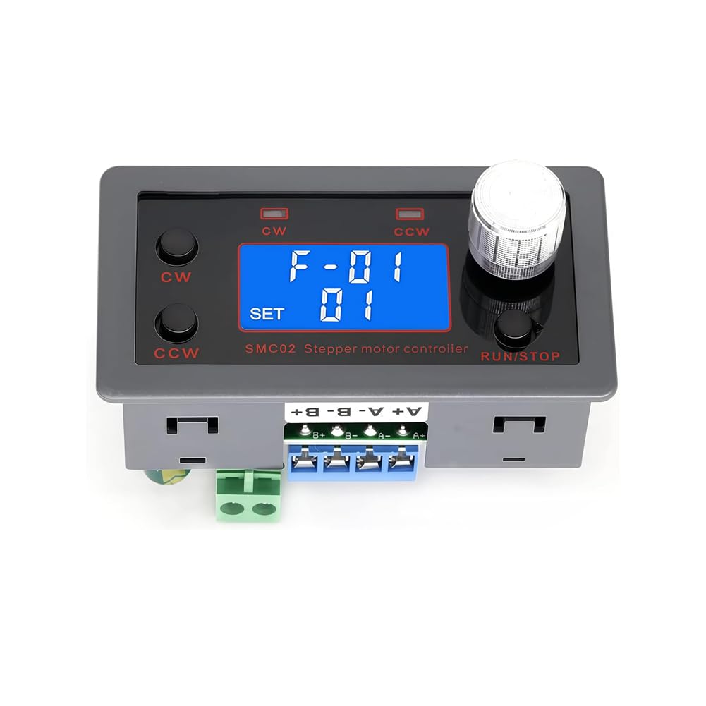 Serplex Stepper Motor Driver Controller for NEMA 17 and 23 with 9 Programs and LCD Display