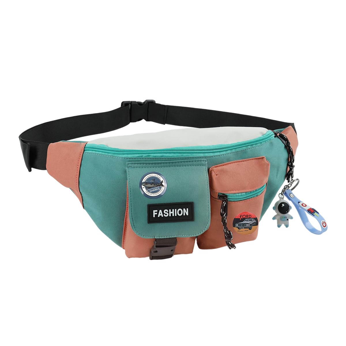 Gustave Waist Bag for Travel and Everyday Use featuring Multi Pocket Design and Nylon Material