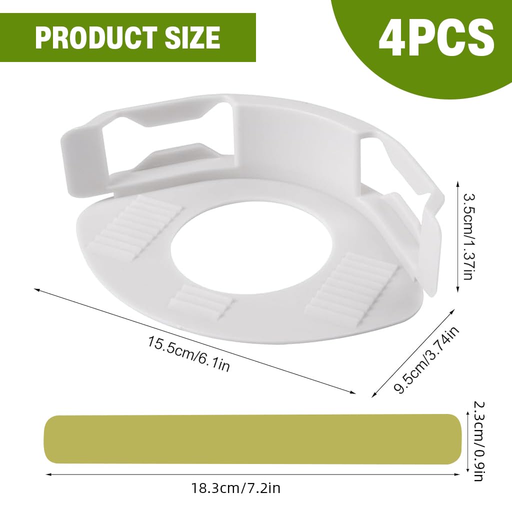 HASTHIP Fitted Sheet Fasteners for Secure Bedding with Curved Clamp Design | Pack of 4