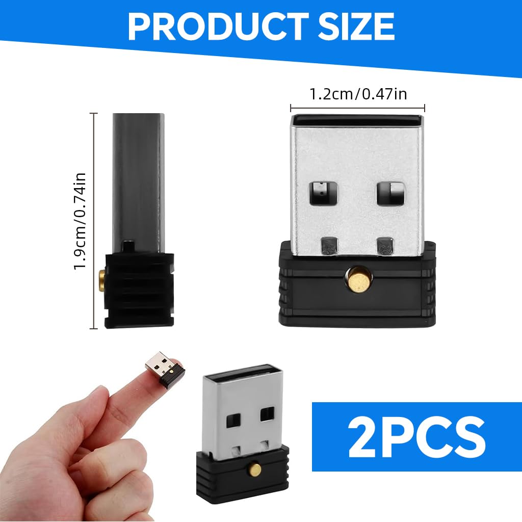 ZORBES Mouse Jiggler for Telecommuting with Switch and 3 Motion Modes | 2Pcs USB Plug and Play