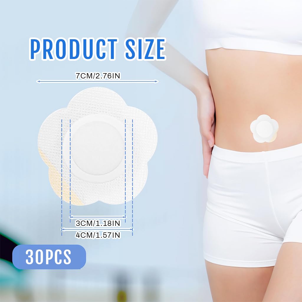 HANNEA Castor Oil Pack Wrap for Belly Button with 90PCS Floral Pads and Organic Cotton