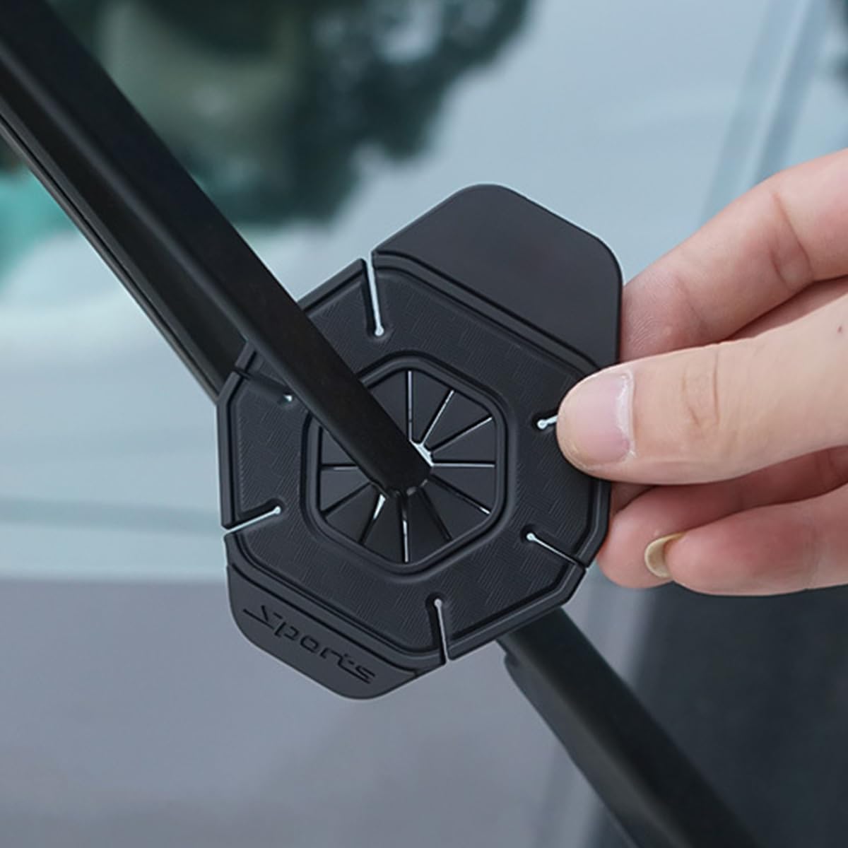 STHIRA Car Wiper Hole Protector Pads for Windshield Dust Protection | 4PCS Silicone Guards