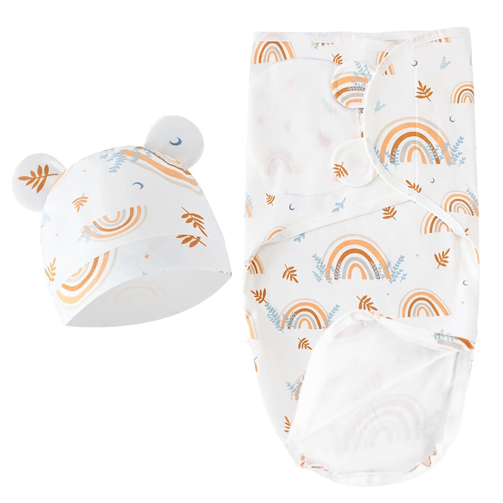 SNOWIE SOFT Swaddle for Newborn Baby with 2 Way Zipper and Arms Up Design | 70cm Pure Cotton