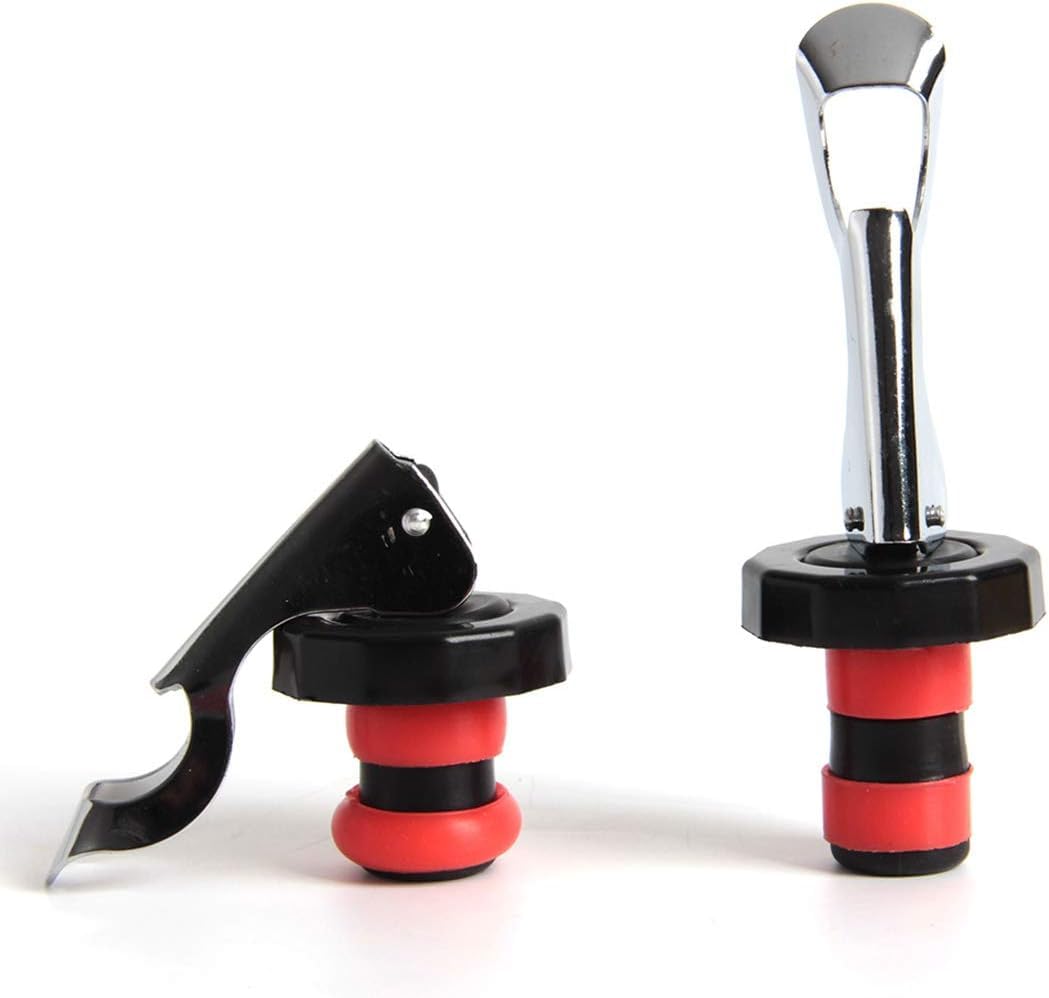 HASTHIP Silicone Wine Bottle Stopper Set for 1.7–2cm Bottles with Pump Lever Seal | 3PCS Food Grade Reusable Caps