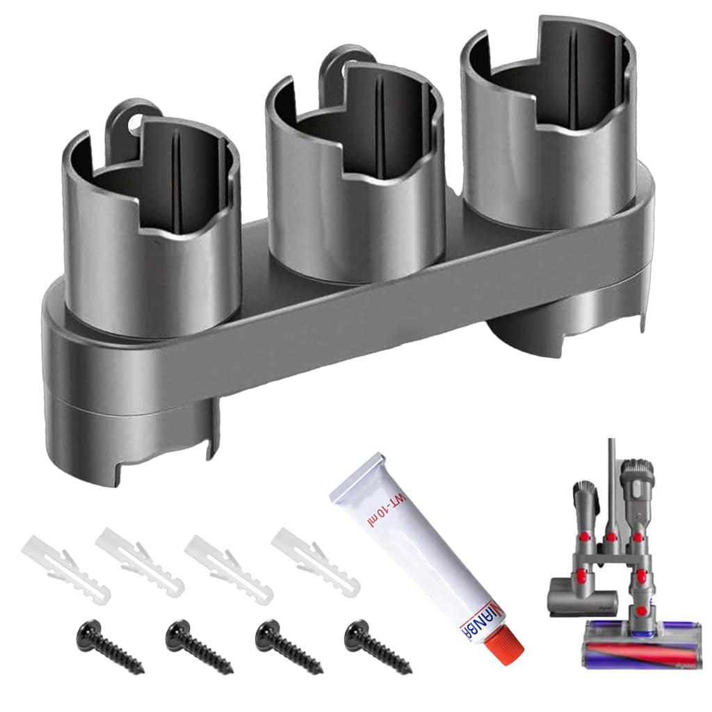 Verilux Accessory Holder for Dyson V6 V7 V8 V10 V11 with 5 Slots and Screw Mount Design
