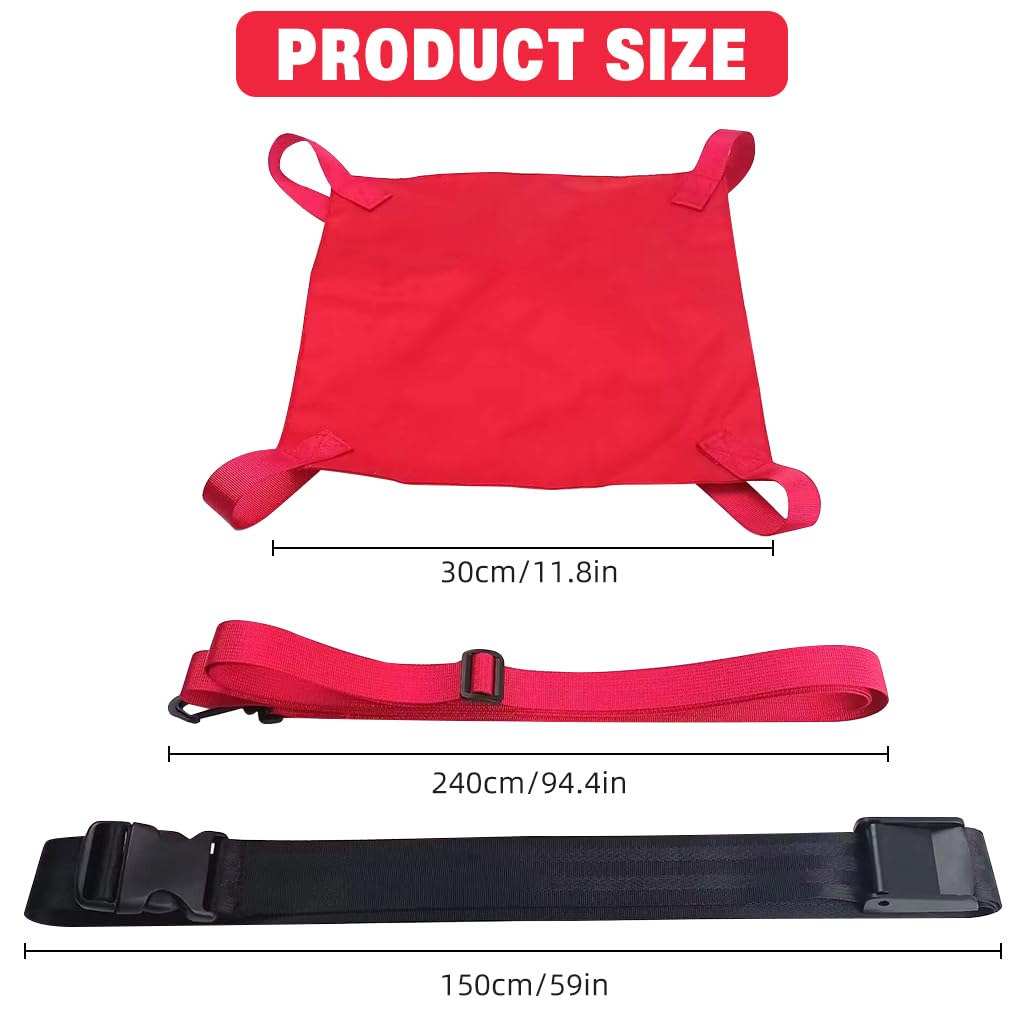 Proberos Swim Parachute for Resistance Training with 20x20cm Drag Chute and 44–65cm Belt | Adjustable Gear for Teens and Adults